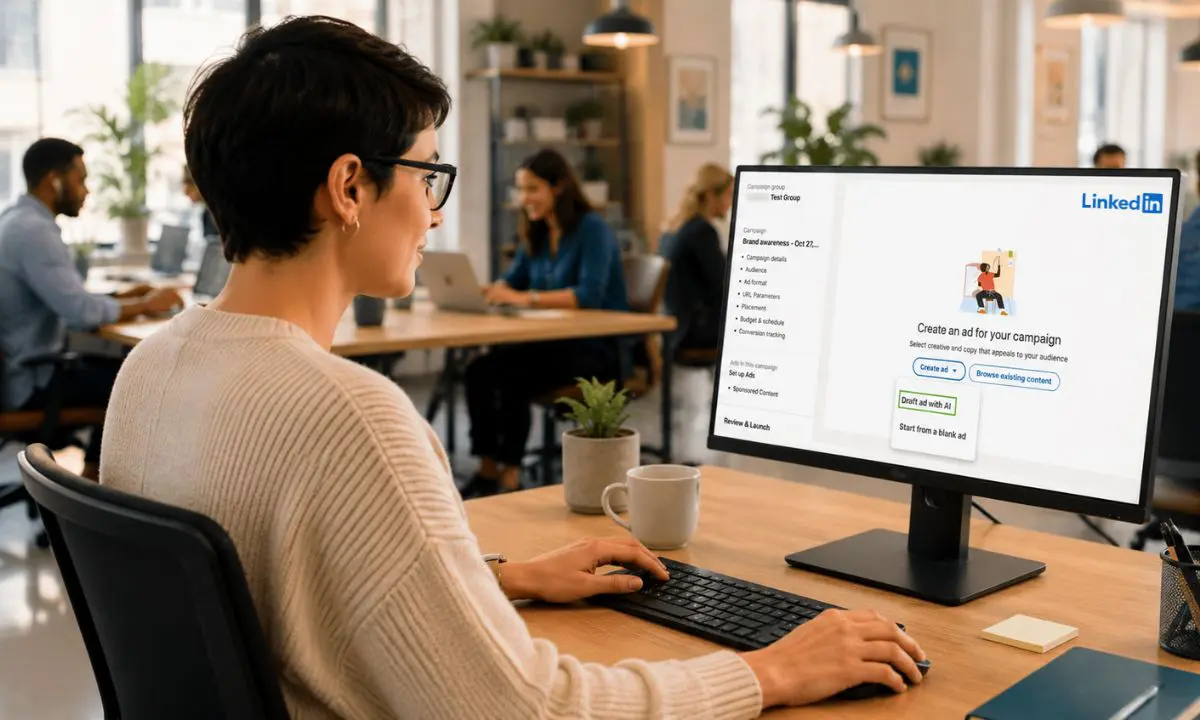 herramientas creativas con IA de LinkedIn para pymes